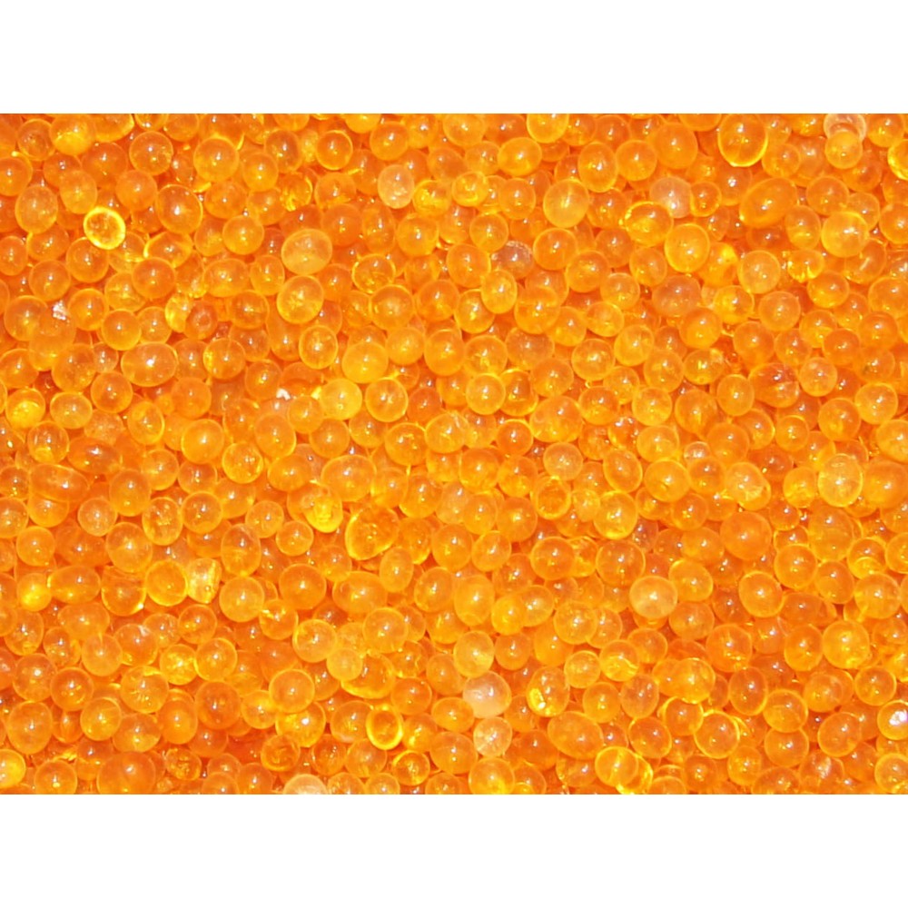 Gel de silice avec indicateur (gel orange) granulate ~ 1 - 3 mm