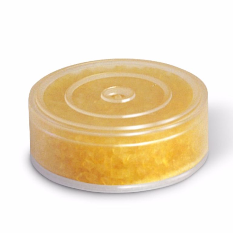 capsule pour appareil auditif absorbante d'humidité de gel de silice avec indicateur coloré orange