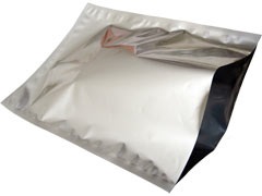 Sachet plastique zip aluminium opaque à soudures étanches 9 8x15 5 cm (lot  de 250) - La Poste