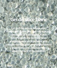 Photo illustrant un conditionnement de gel de silice blanc, idéal pour le contrôle de l'humidité dans divers secteurs. Acheter du gel de silice blanc permet de protéger efficacement les produits sensibles, comme les équipements électroniques, les matériaux industriels ou les objets précieux. Le gel de silice blanc, avec sa capacité d’absorption élevée, est une solution fiable pour prévenir la corrosion et la détérioration dues à l’humidité. Optez pour ce conditionnement professionnel pour acheter du gel de silice blanc de qualité, adapté à vos besoins spécifiques en matière de protection contre l'humidité.